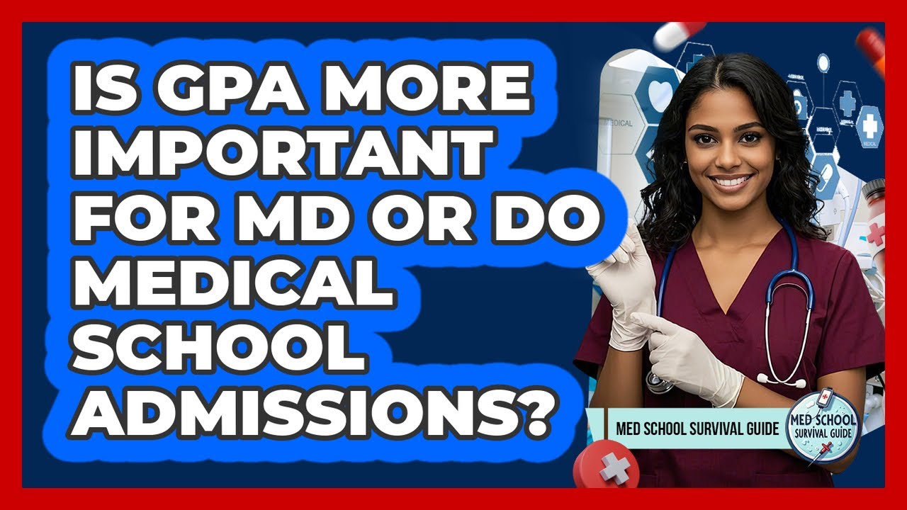 Is GPA More Important For MD Or DO Medical School Admissions? - Med School Survival Guide