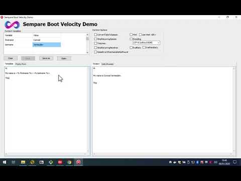 Sempare Boot Velocity Template Engine Demo Variable Substitution 
