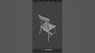 Blender 3d isometric tutorial - Dining chair - Part 3 of 3 #blendertutorial #3dmodeling #isometric