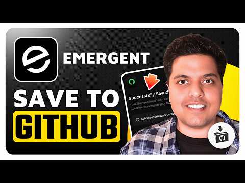 How To Save Project To GitHub on Emergent AI
