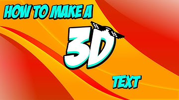 how to make a 3D text in photoshopcs2