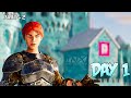 HOW A DUO BUILDS PINKY CAVE (ICE PALACE) DAY 2 - INX 2 MAN - ARK: Survival Evolved