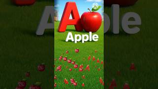A for apple 🍎| ABCD song | abcd learning| Alphabet learning| #abcd #kidspoems #kids #kidslearning