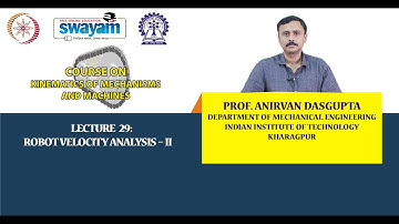 Lecture 29: Robot Velocity Analysis – II