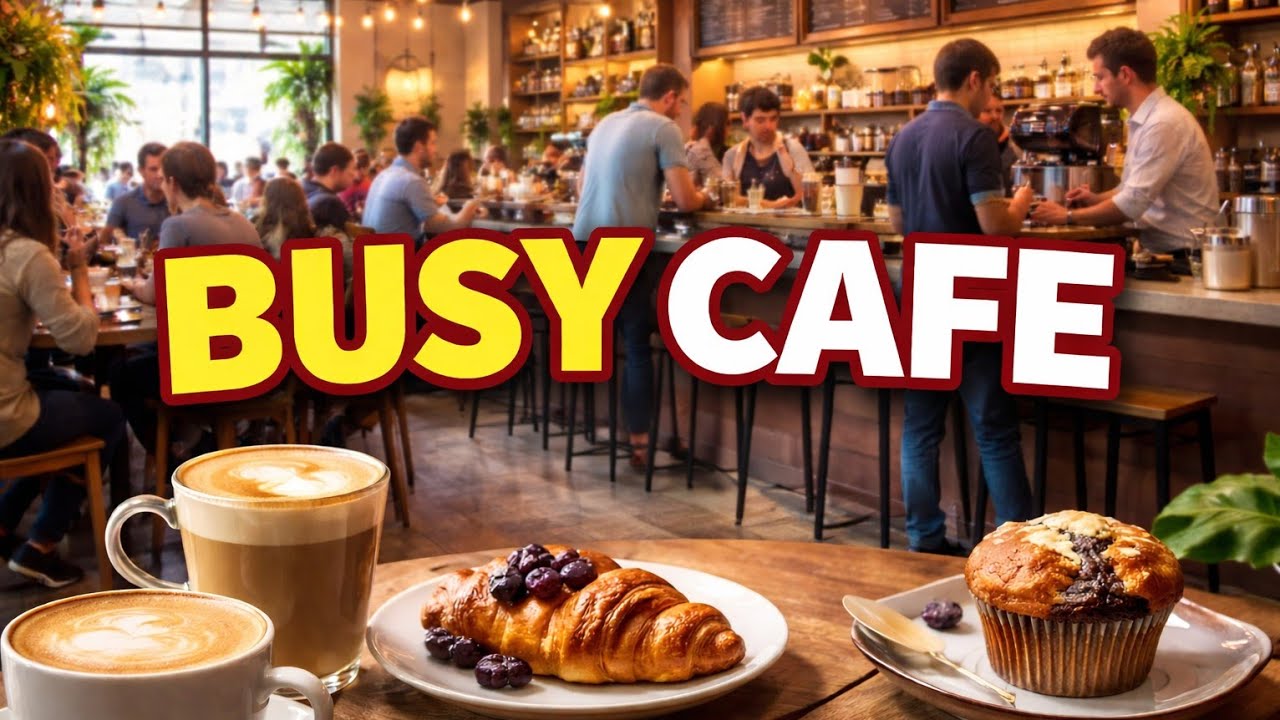 10 Hours of Restaurant Background Noise | People talking in the Background | ASMR