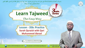 Lesson - 35b | Practice with Qari, Al-Quraish | English | Learn Tajweed - the Easy Way