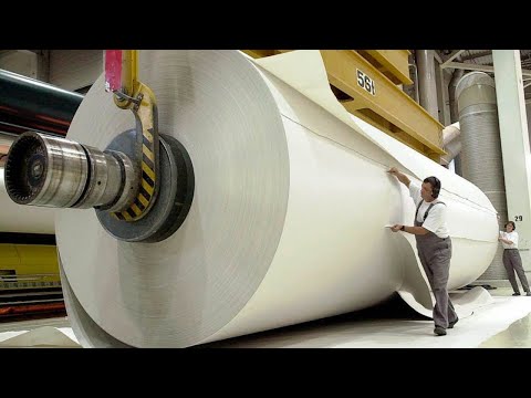 Видео: Как делает бумагу бумагоделательная машина | Как это делается