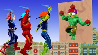 The superhero squad invites zombies to play adventure and ending games - Scary Teacher 3D
