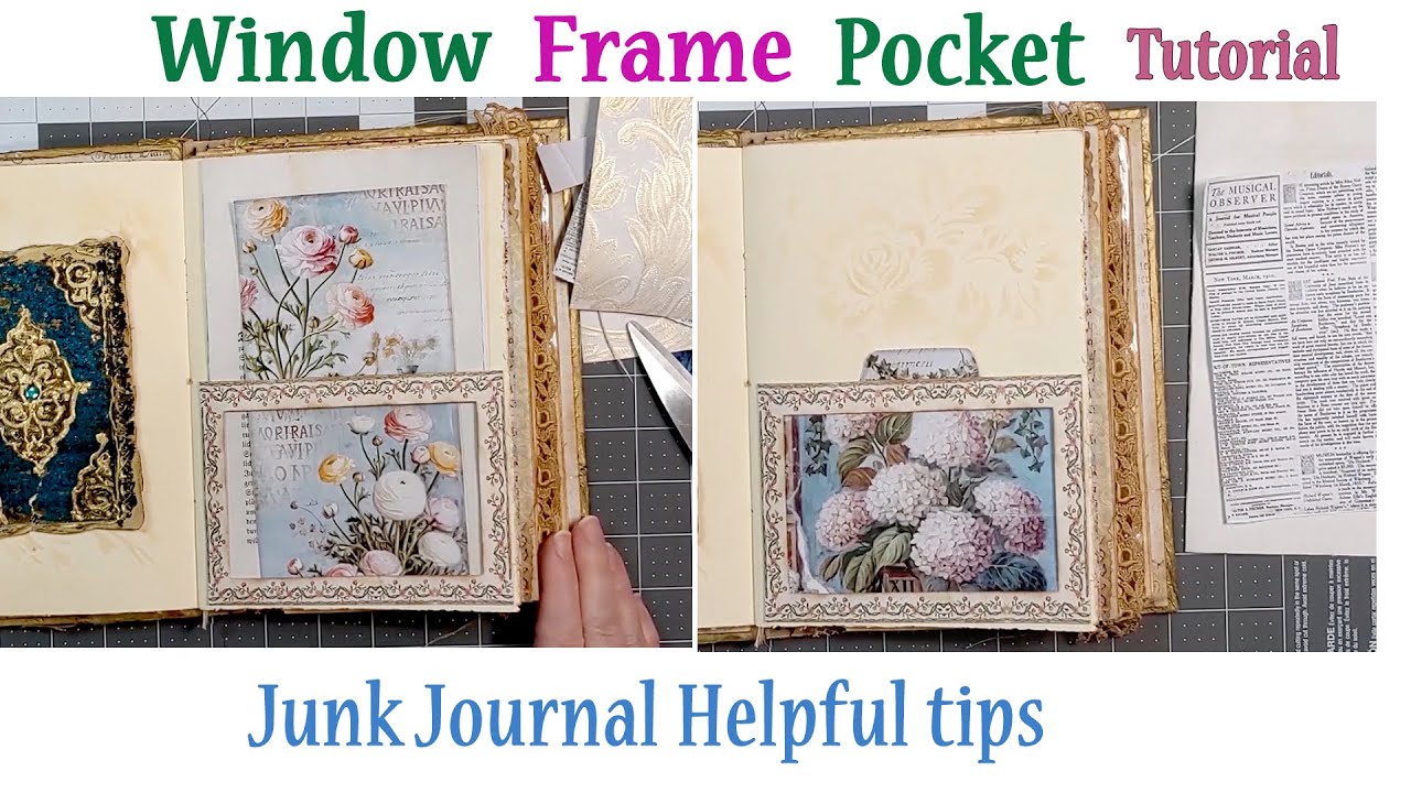 Window Frame Pocket Tutorial. Using a digital kit element or follow the ...