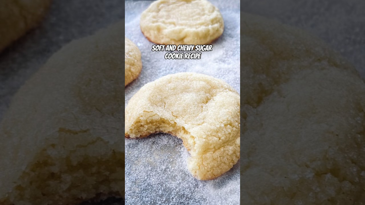 Chewy Sugar Cookie Recipe #shorts  #cookie #recipe #glutenfree #easy