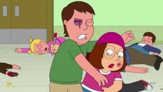 Family Guy -  Meg \& Chris Fight The Whole School