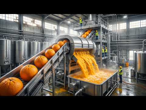 Inside the Mega Orange Juice Factory The Giant Production Line Breakdown