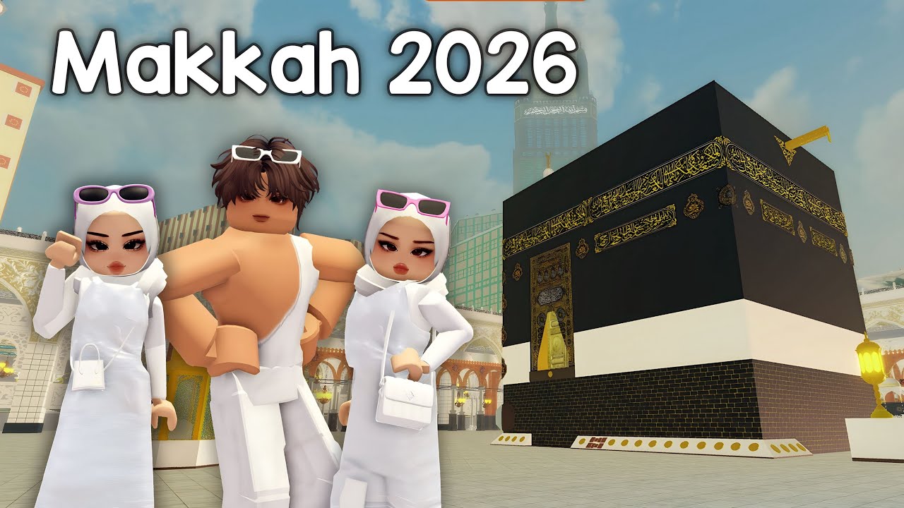 Видеоблог из Мекки 2026 🕋 с озвучкой, видеоблог Roblox, умра, Кааба, Саудовская Аравия 🇸🇦