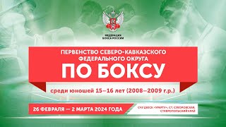 Первенство СКФО по боксу среди юношей 15-16 лет. Суворовская. День 4.