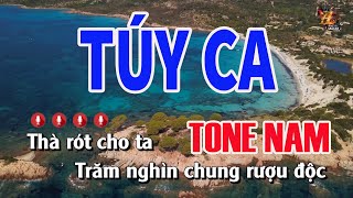 Karaoke Túy Ca Tone Nam | Nhạc Sống Nguyễn Linh