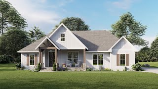 MODERN FARMHOUSE PLAN 041-00257 WITH INTERIOR