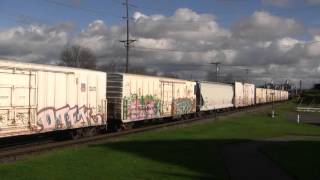 UP 5776 Leads A Mixed Freight, FIHK, @ Old Town Tacoma, WA w Canon HF11