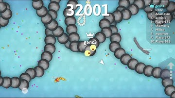 I reached 32.000+ points in snake.io🐍in the shortest possible time 🐍 Collect big score from the MAP🐍