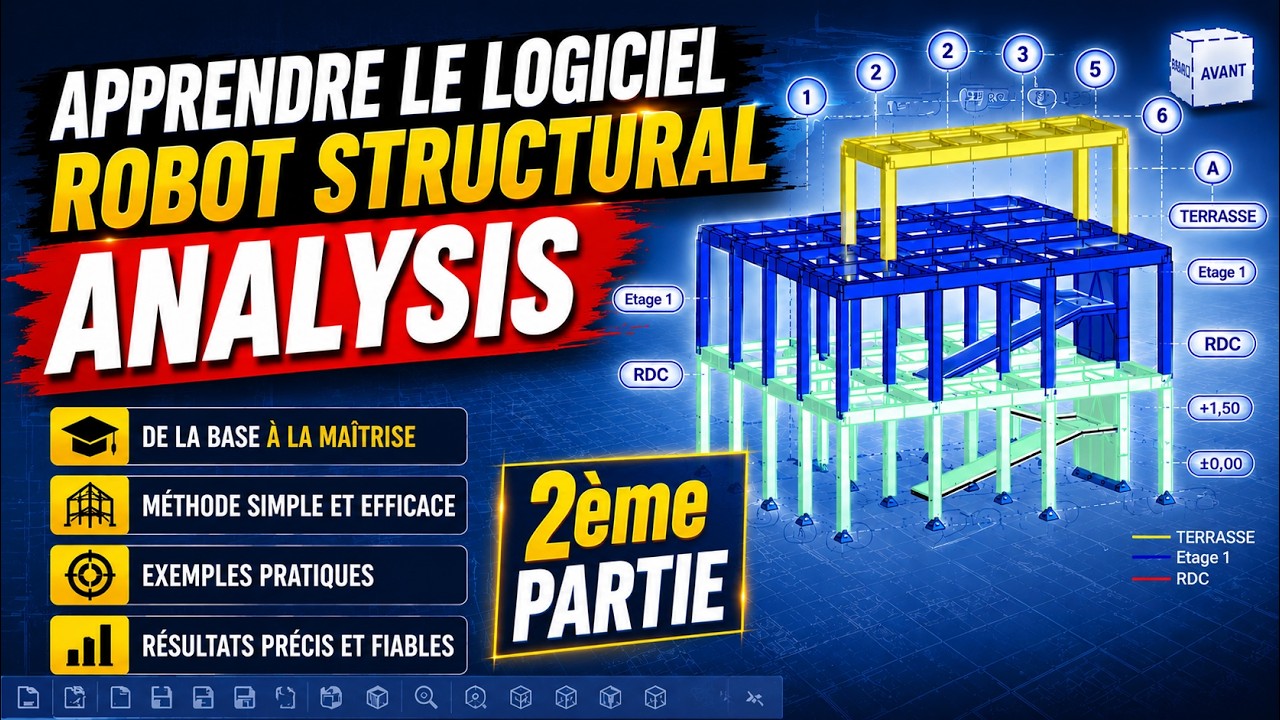 Apprendre le Logiciel ROBOT STRUCTURAL ANALYSIS , 2ème Partie - YouTube