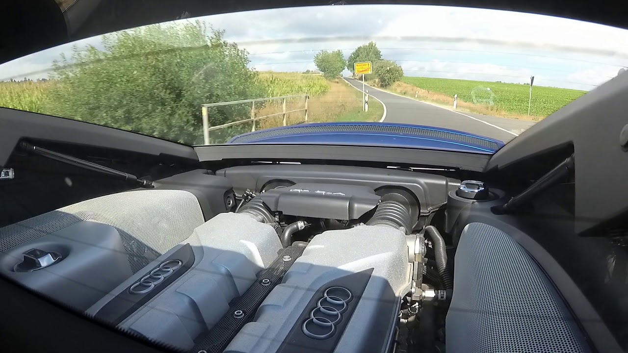 Audi R8 V10 manual transmission: casual driving on country roads 001 ...