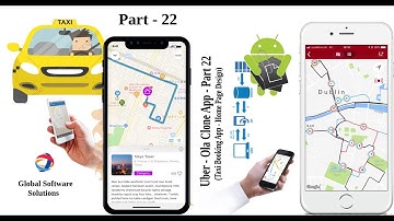 Uber - Ola Clone App - Part 22 (Taxi Booking App - Home Page Design)