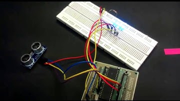 Ultrasonic HC-SR04 with 8051 (Code In Description)