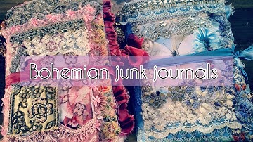 Bohemian junk journals | flip through | boho needs
