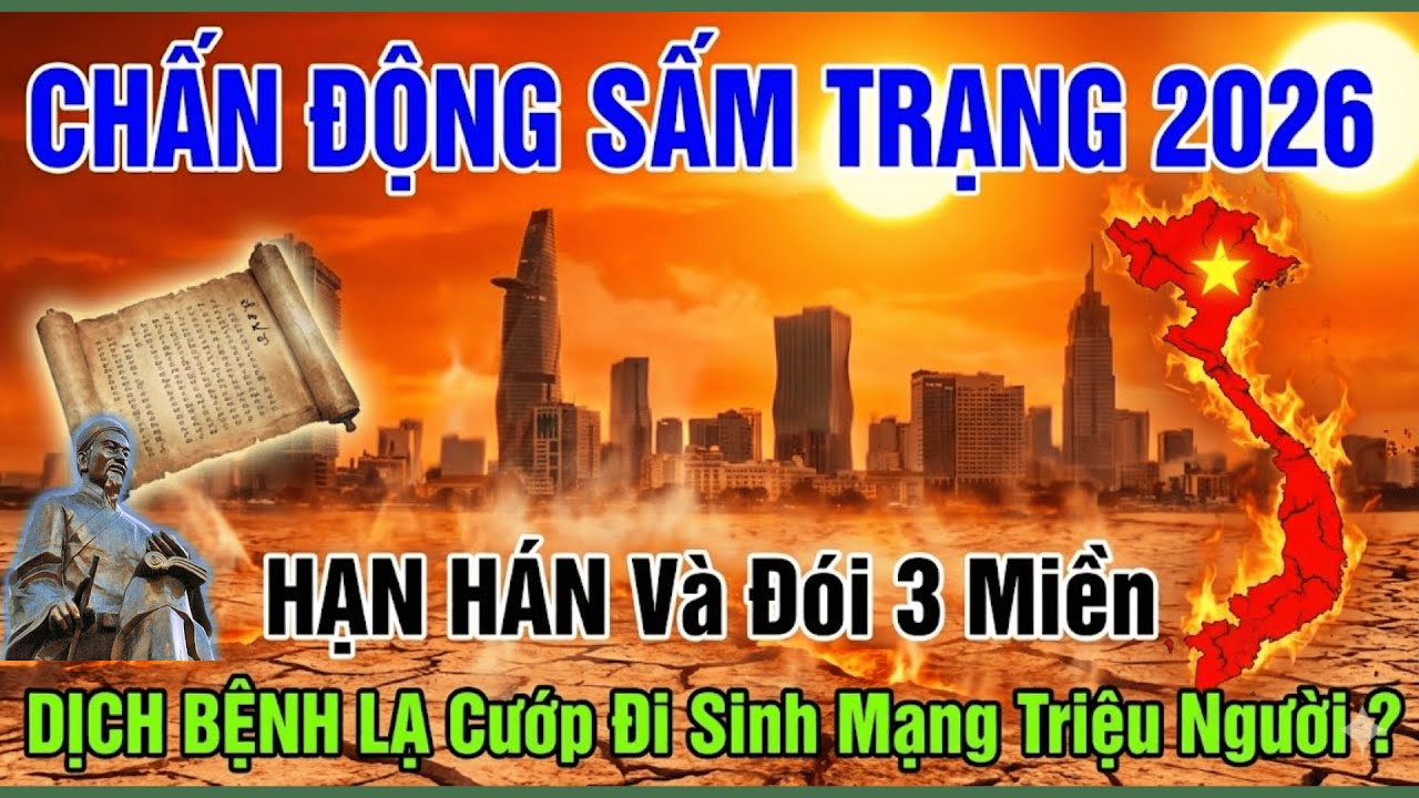CHẤN ĐỘNG SẤM TRẠNG 2026: HẠN HÁN VÀ DỊCH BỆNH LẠ SẼ TÀN PHÁ KHỦNG KHIẾP THẾ NÀO?