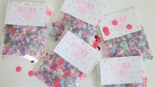 How to make confetti bags for New Year's Eve