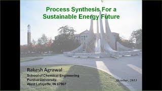 Process Synthesis for a Sustainable Energy Future