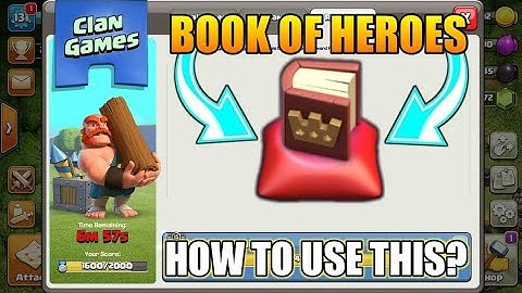 How to use ( BOOK OF HEROES ) in Clash Of Clans
