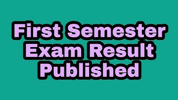 First Semester Exam Result Published | Calicut University News