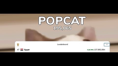 POPCAT  - Get 1 Million with javascript hack, you did it!  😂