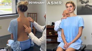 ULTIMATE Spinal Examination *COMPILATION* No Talking Quiet Fingertips of Expert Chiropractic ASMR.