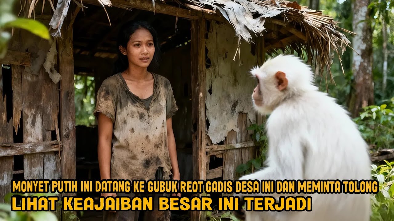 VIRAL! MONYET PUTIH INI DATANG KE GUBUK REOT GADIS DESA INI DAN MEMINTA TOLONG LIHAT KEAJAIBAN BESAR