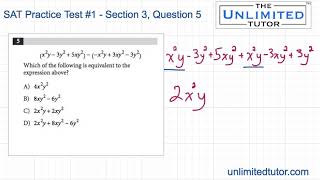 SAT Practice Test #1 Section 3 Question 5