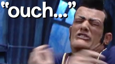 All LazyTown episodes, but only when Robbie says "ouch" after he feels pain