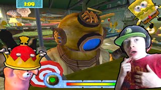 Fighting The Cyclops to Get The Crown, Save The Town, & Mr. Krabs (SpongeBob Movie Game Mod)