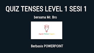 QUIZ TENSES LEVEL 1 SESI 1 | belajar tenses bahasa inggris screenshot 4