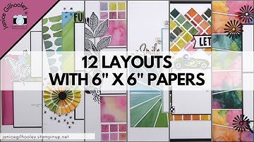 6" x 6" Pattern Paper Scrapbook Workshop | Full Of Life Papers | Stampin