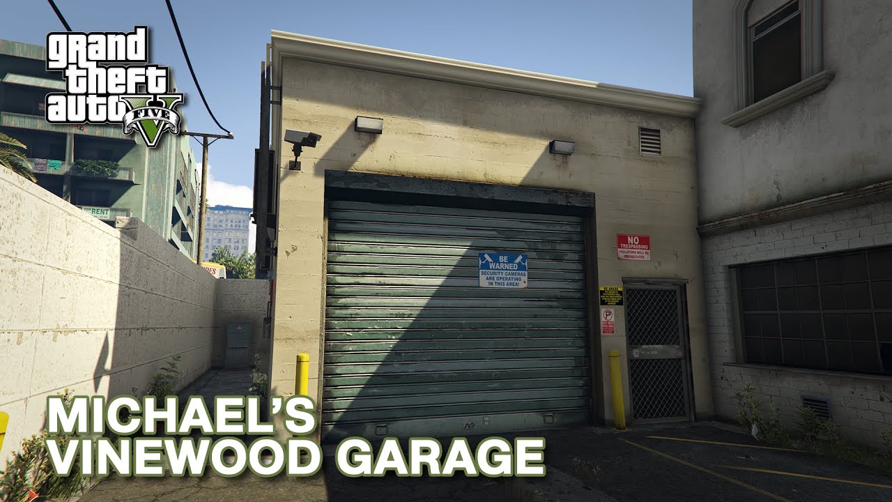 Michael's Vinewood Garage - Interior + Exterior First Person Tour | GTA 5 Enhanced | GTA V PC 2025