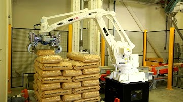 ABB Robotics - Palletizing Bags at Lupin Foods, Australia