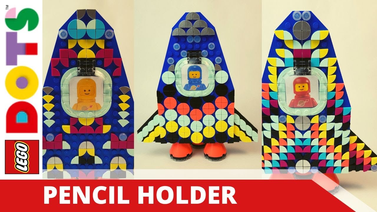 LEGO DOTS Colorful Rocket Ship Pencil Holder (LEGO® 41936 Unboxing