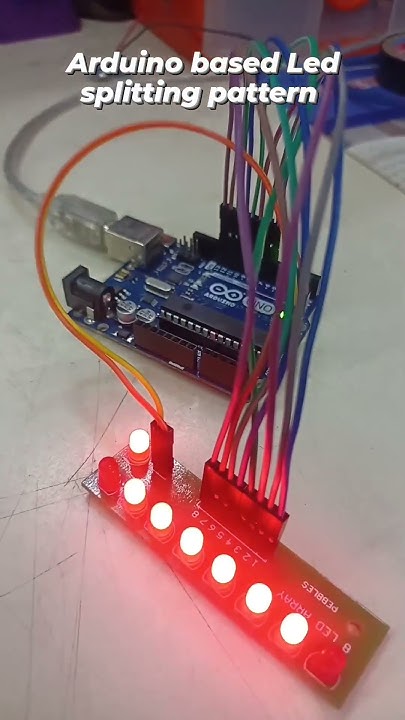 Arduino Based LED Splitting Pattern | 8 LEDs and 8 Patterns | Arduino ...