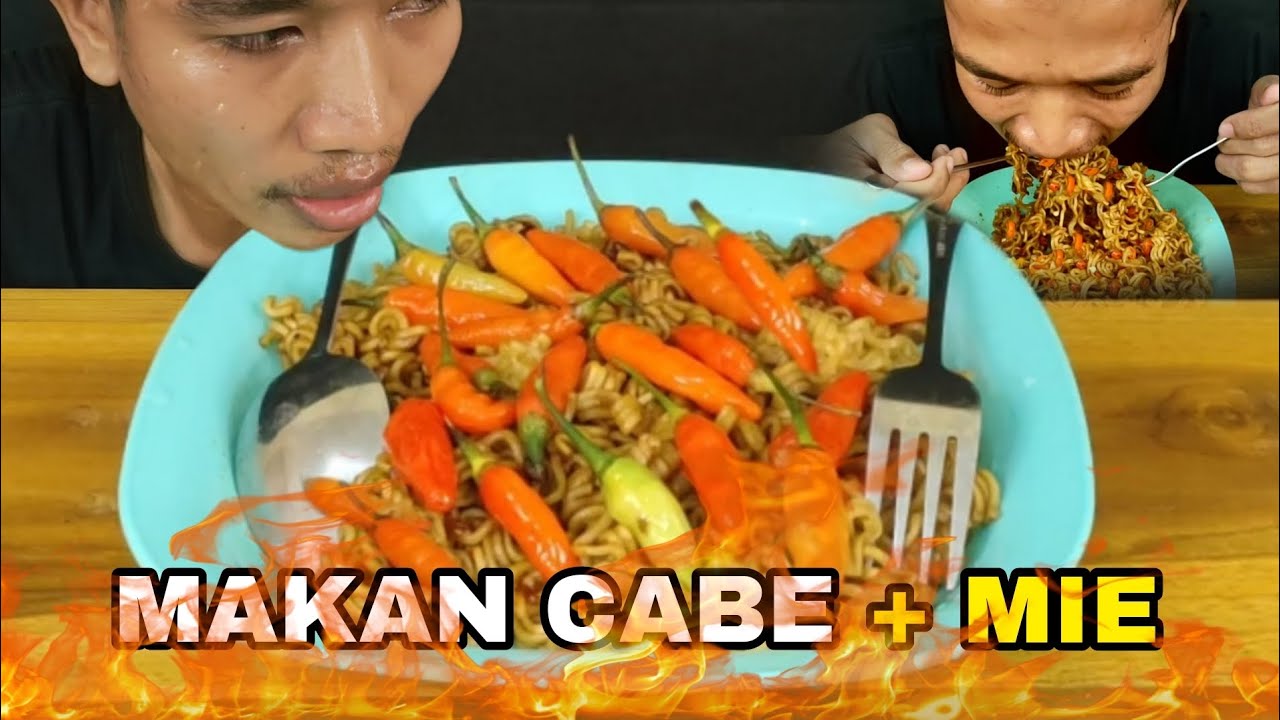 MAKAN CABE + MIE GORENG SAMPAI MANDI KERINGAT ‼️ #mukbang Arya Alvaro