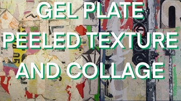 Gel plate tutorial video exploring texture, collage and creating meaning
