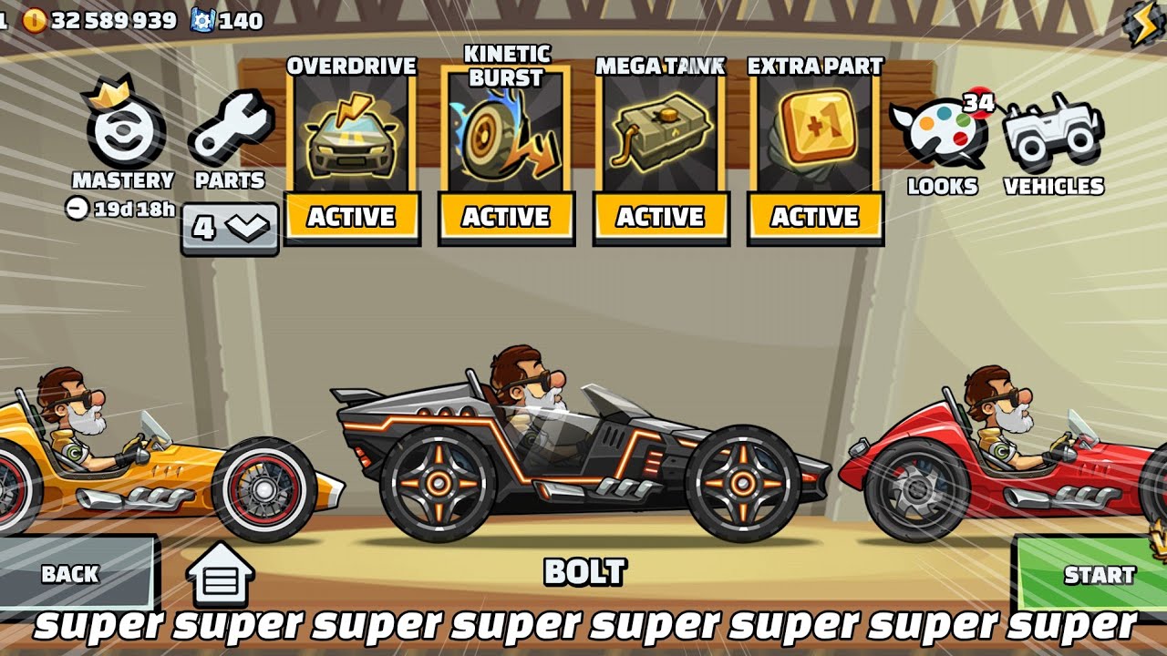 Supersonic Bolt Mastery - Hill Climb Racing 2