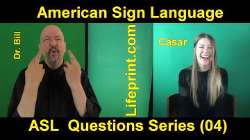 ASL Questions Series (004) Dr. Bill Vicars with Cäsar Jacobson (American Sign Language)