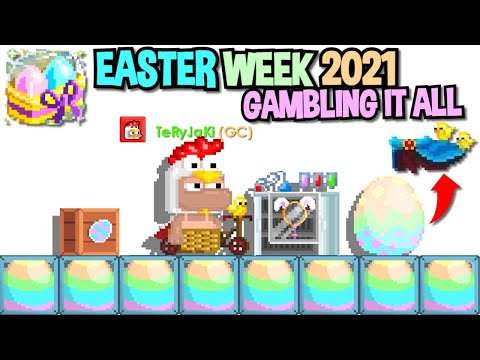 GAMBLING IT ALL DURING EASTER 2021 IN GROWTOPIA...
