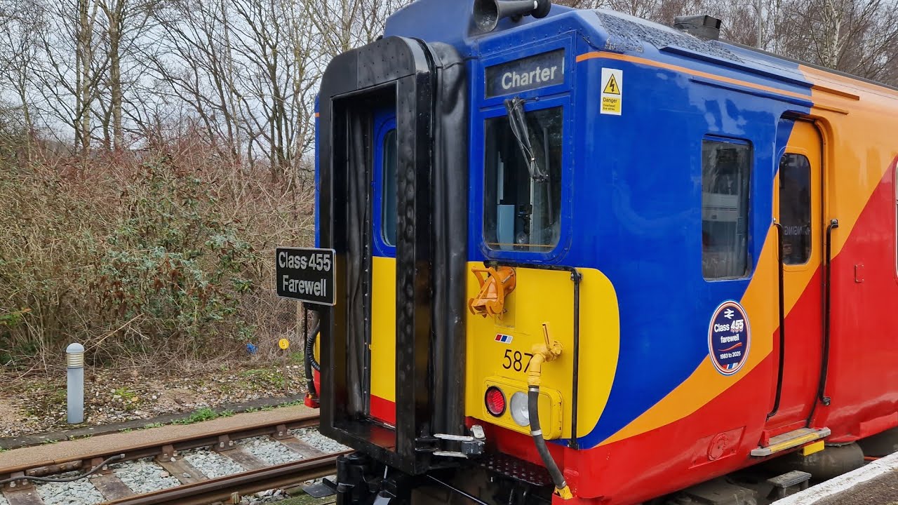 SWR Farewell Tour Class 455 Part 1 London Waterloo to Guildford
